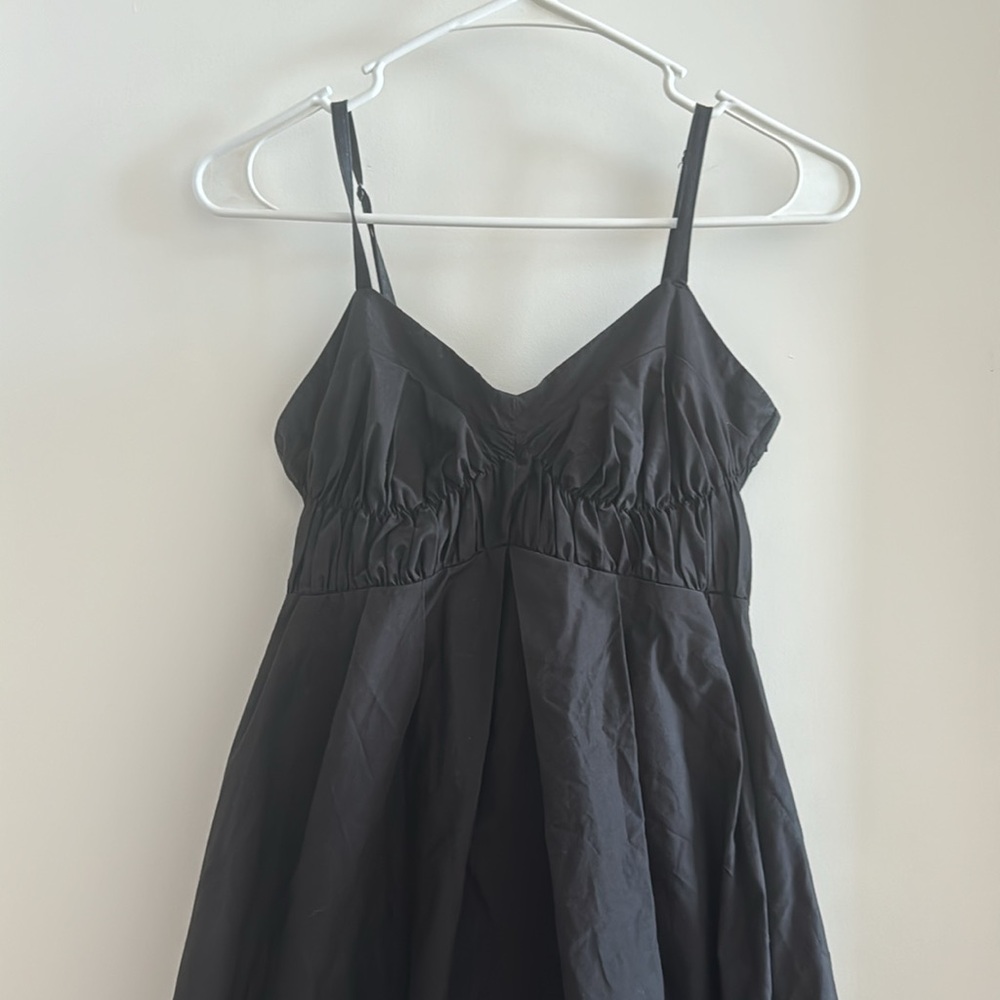 MOUSSY JAPAN Black Bubble Hem Midi Dress from Japan - Picture 3 of 5